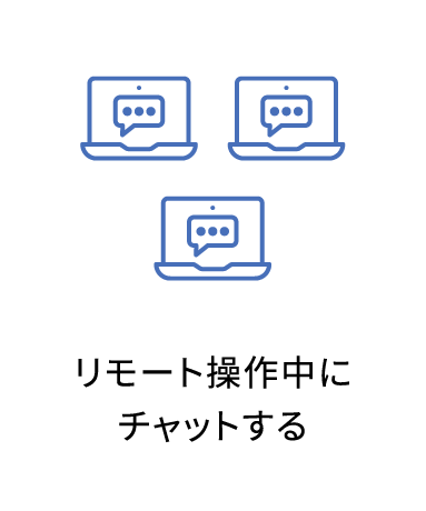 リモート操作中にチャットする